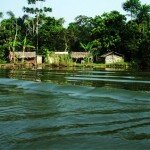 Niger Delta- A Fishing Camp Floats on a Saline Fluid