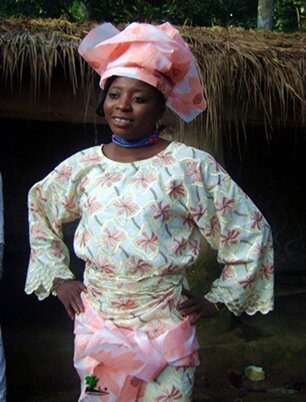 Arugba posing for the camera during the Ikosinrodo