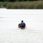 Tope, the famous fisherman of Ureje Lake in Ado Ekiti, SW Nigeria
