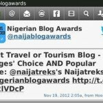 Yayyy!!! We won it again! Best Travel Blog: Nigerian Blog Awards 2012