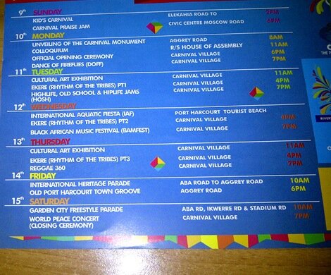 Carniriv2012 Schedule_Naijatreks