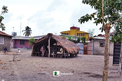 Naijatreks_badagry_elders chilling at a palm wine joint