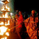 Osun-Osogbo Festival 2014: Lighting of the 500-year-old Sixteen-point Lamp #AtupaOlojumerindinlogun