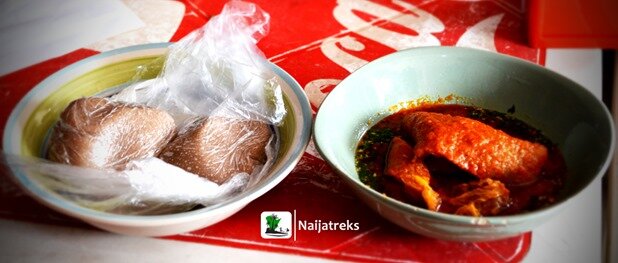 Amala and Gbegiri-ewedu soup, Ibadan. Naijatreks