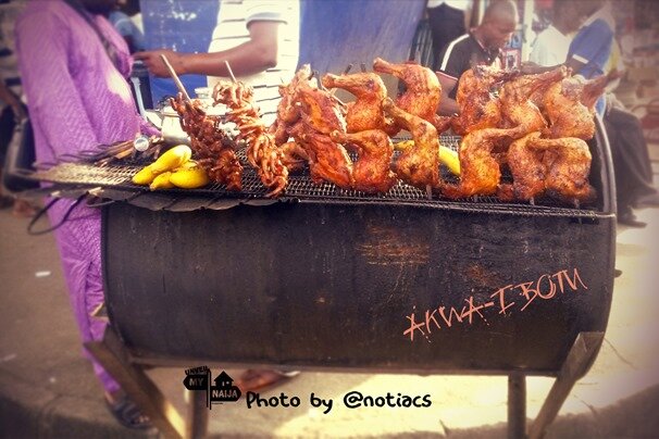 Boli roasted chicken Akwa Ibom Notey Naijatreks 2